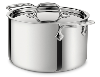 All-Clad D3™ Stainless 5.5 Quarts Stainless Steel Round Dutch Oven &  Reviews