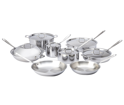 All-Clad d3 Stainless Cookware Set - 14 Piece – Cutlery and More